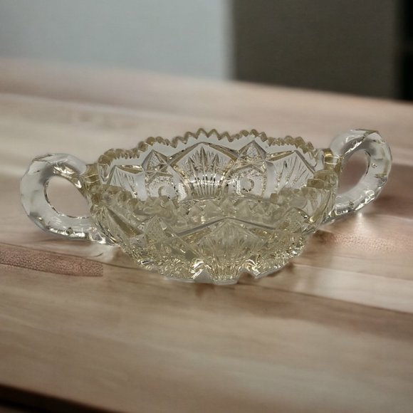 Imperial Glass Deep Cut Nappy Candy Dish Sawtooth. - Picture 2 of 9